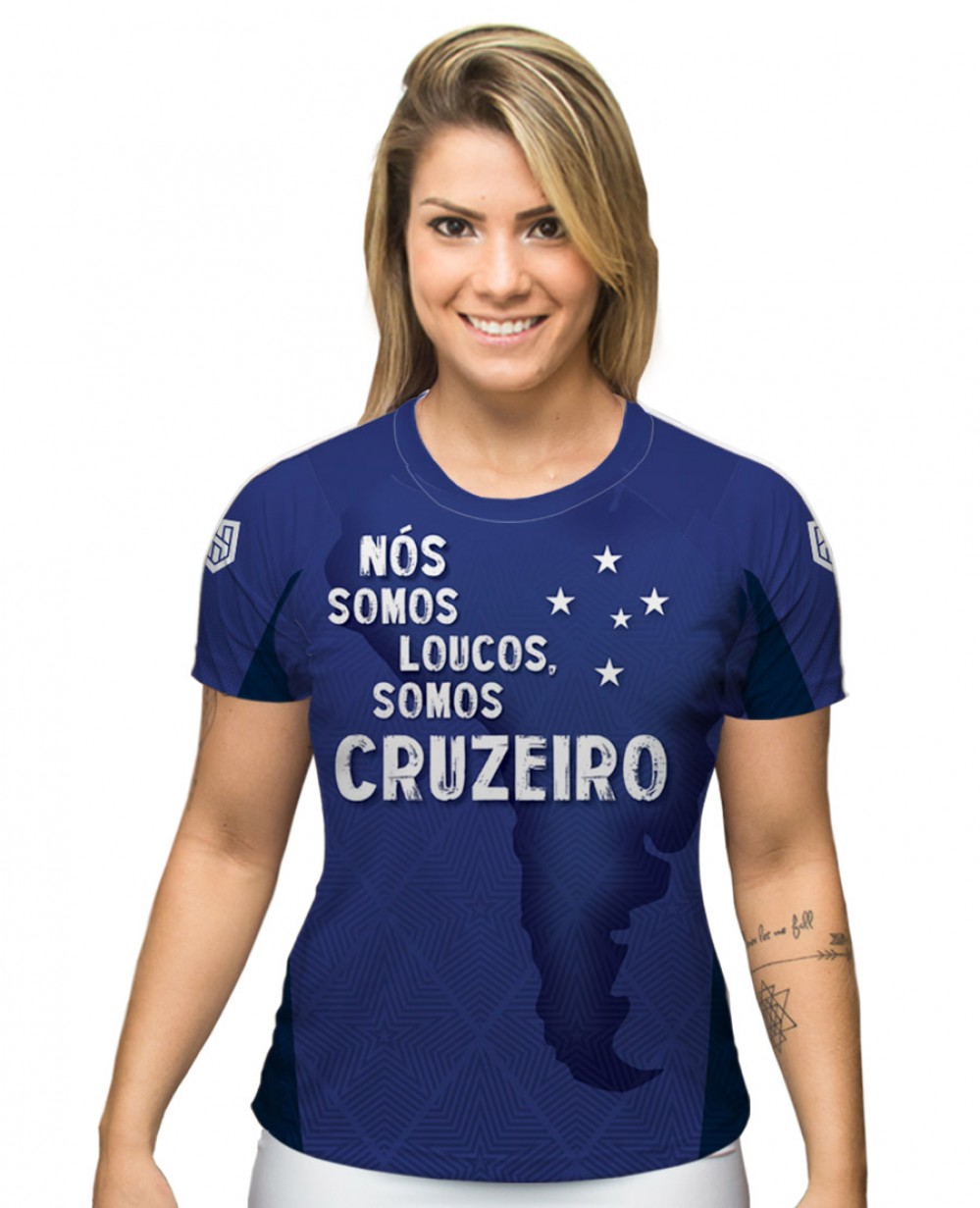 CAMISA DRY FIT FEMININO CRUZEIRO OFERTAÇO