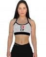 TOP ALCINHA I LOVE CF GREY FEMININO - OFERTAÇO