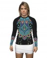 RASHGUARD FEMININO BLACK PEACOCK 