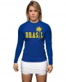 RASHGUARD FEMININO BRASIL AZUL 