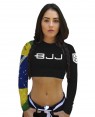 CROPPED BJJ BRASIL FEMININO - OFERTAÇO