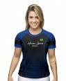 CAMISA DRY FIT FEMININO BRASIL COMPETITION BLUE - OFERTAÇO