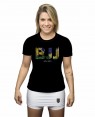 CAMISA DRY FIT FEMININO GOLPES BJJ PRETO - OFERTAÇO