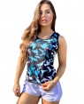 REGATA DRY FIT FEMININA BIRDS BLUE - OFERTAÇO 