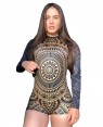 BODY FEMININO GOLDEN MANDALA - OFERTAÇO