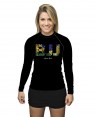 RASHGUARD FEMININO GOLPES BJJ PRETA