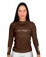 RASHGUARD FEMININO BE HAPPY BROWN 