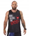 REGATA DRY FIT MASCULINO GOD BLESS THE WOD BLACK - OFERTAÇO