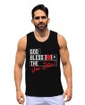 REGATA DRY FIT MASCULINO GOD BLESS THE JIUJITSU BLACK - OFERTAÇO