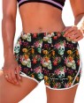 SHORT RUNNER FLORAL SKULL FEMININO - OFERTAÇO