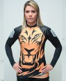 RASHGUARD FEMININO TIGRE LARANJA 