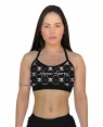 TOP ALCINHA LOVE SKULL FEMININO - OFERTAÇO