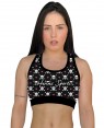 TOP FITNESS LOVE SKULL FEMININO - OFERTAÇO