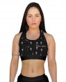 TOP FITNESS CUTE SKULL FEMININO - OFERTAÇO