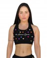 TOP FITNESS HEARTS FEMININO - OFERTAÇO