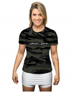 CAMISA DRY FIT FEMININO CAMUFLADO 