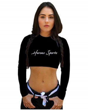 CROPPED HEROES BLACK FEMININO - OFERTAÇO