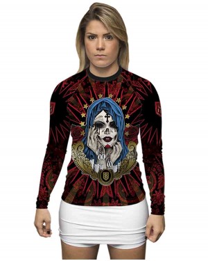 RASHGUARD FEMININO SANTA MUERTE - OFERTAÇO