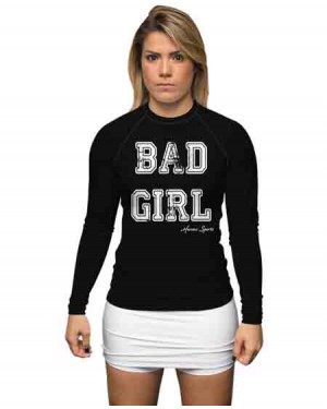 RASHGUARD INFANTIL BAD GIRL BLACK 