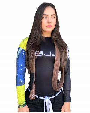 RASHGUARD FEMININO BJJ BRASIL 