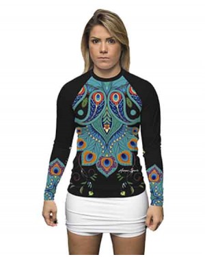 RASHGUARD FEMININO BLACK PEACOCK - OFERTAÇO