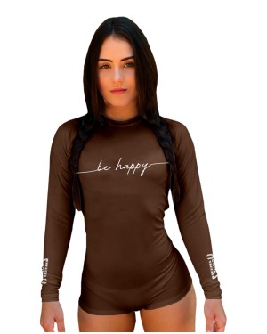 BODY INFANTIL BE HAPPY BROWN 