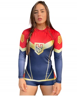 BODY FEMININO HEROÍNA HEROES - OFERTAÇO