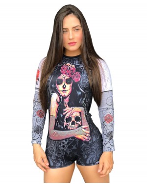 BODY FEMININO DAMA DE LA MUERTE - OFERTAÇO 