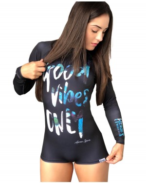 BODY FEMININO GOOD VIBES BLUE - OFERTAÇO