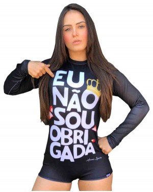 BODY FEMININO NÃO SOU OBRIGADA - OFERTAÇO 