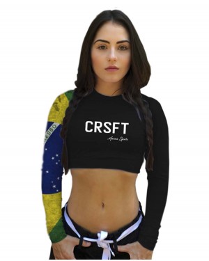 CROPPED CRSFT BRASIL FEMININO - OFERTAÇO