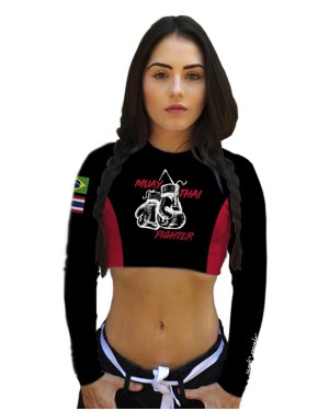 CROPPED MUAY THAI FIGHTER FEMININO - OFERTAÇO