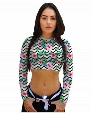 CROPPED TROPICAL WHITE FEMININO - OFERTAÇO