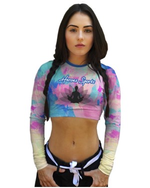 CROPPED YOGA TIE DYE FEMININO - OFERTAÇO