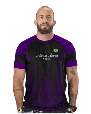 CAMISA DRY FIT MASCULINO BRASIL COMPETITION PURPLE