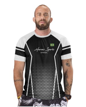 CAMISA DRY FIT MASCULINO BRASIL COMPETITION WHITE - OFERTAÇO
