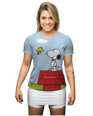 CAMISA DRY FIT FEMININO SNOOPY - OFERTAÇO