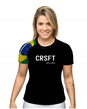 CAMISA DRY FIT FEMININO CRSFT BRASIL - OFERTAÇO