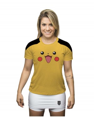 CAMISA DRY FIT FEMININO PIKACHU - OFERTAÇO