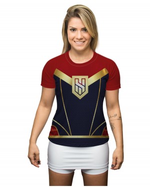 CAMISA DRY FIT FEMININO HEROÍNA HEROES - OFERTAÇO