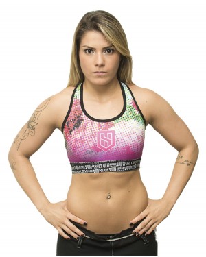 TOP FITNESS FLORAL DOTS FEMININO - OFERTAÇO