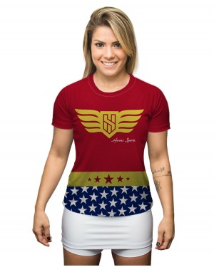 CAMISA DRY FIT FEMININO WONDER STAR - OFERTAÇO