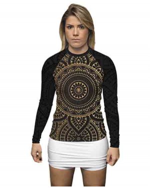 RASHGUARD FEMININO GOLDEN MANDALA - OFERTAÇO