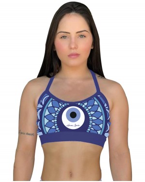 TOP ALCINHA GREEK EYE FEMININO - OFERTAÇO