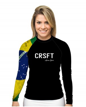 RASHGUARD FEMININO CRSFT BRASIL - OFERTAÇO