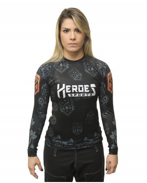 RASHGUARD FEMININO MEXICAN SKULL - OFERTAÇO