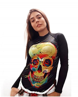 RASHGUARD FEMININO CRAZY SKULL - OFERTAÇO