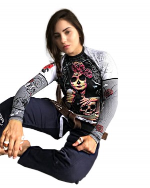 RASHGUARD FEMININO DAMA DE LA MUERTE 