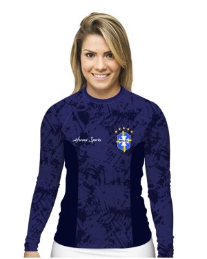 RASHGUARD FEMININO BRASIL TORCIDA