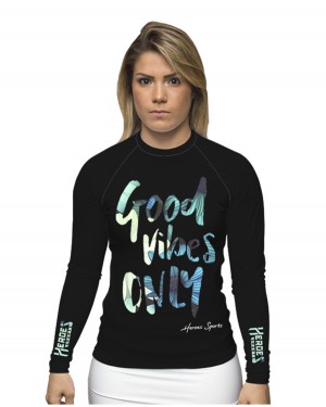 RASHGUARD FEMININO GOOD VIBES BLUE - OFERTAÇO